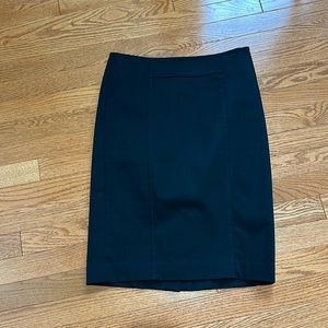 Black loft cotton skirt